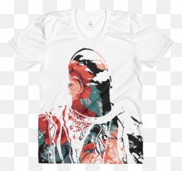 Biggie Floral Roses All - Overprint Ladies Crew Tshirt Active Shirt Png,Biggie Png
