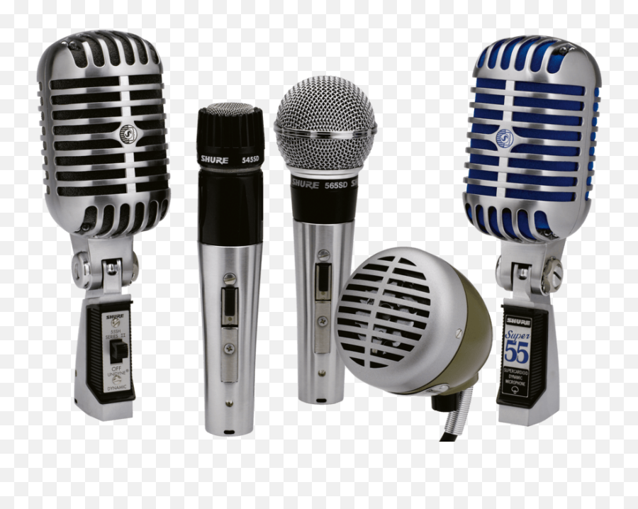 Classic Microphones - Shure Super 55 Png,Microphone Stand Png