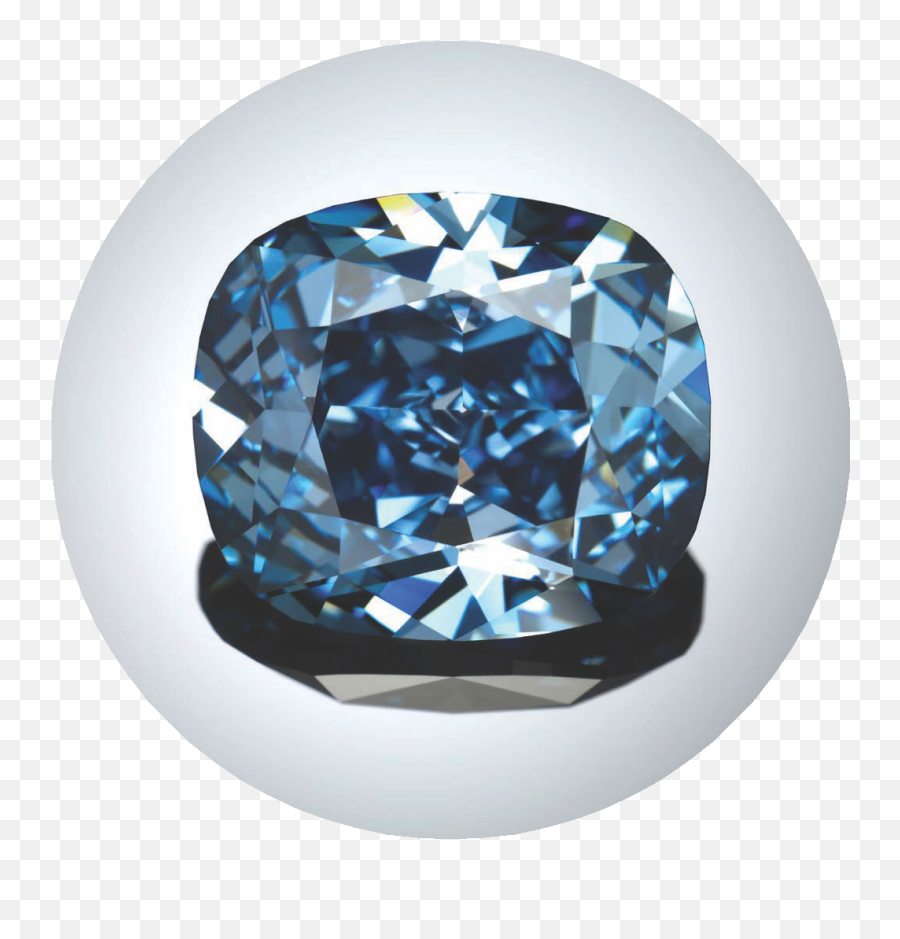 Tale Of The Blue Moon Diamond - Big Blue Gem Diamond Png,Blue Diamond Png