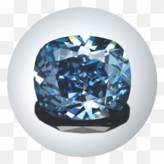 Tale Of The Blue Moon Diamond - Big Blue Gem Diamond Png,Blue Diamond Png