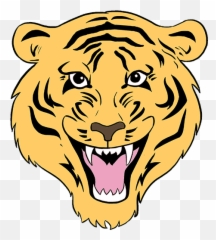 Tiger Face Drawing Easy How To - A png
