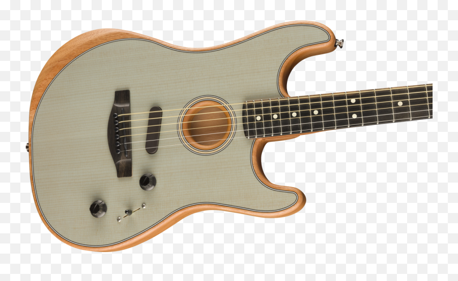 Fender American Acoustasonic Strat Ebony Fingerboard Transparent Sonic Blue - Tom Morello Fender Guitar Png,Sonic Transparent