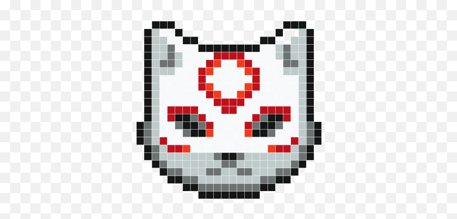 Head Wolf Tête De Loup - Pixel Art Tete De Loup Png,Wolf Head Logo