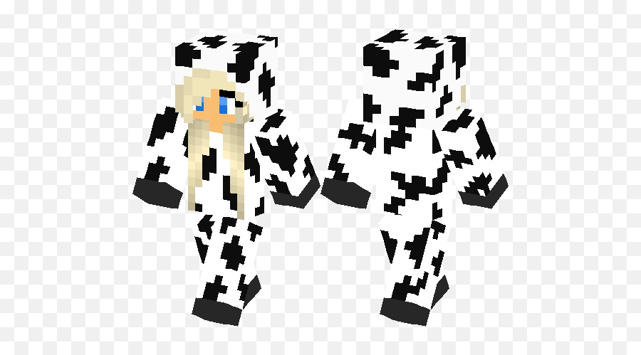 Cows Go Moo Minecraft Skin Hub - Minecraft Skins For Girls Cow Png,Minecraft Cow Png