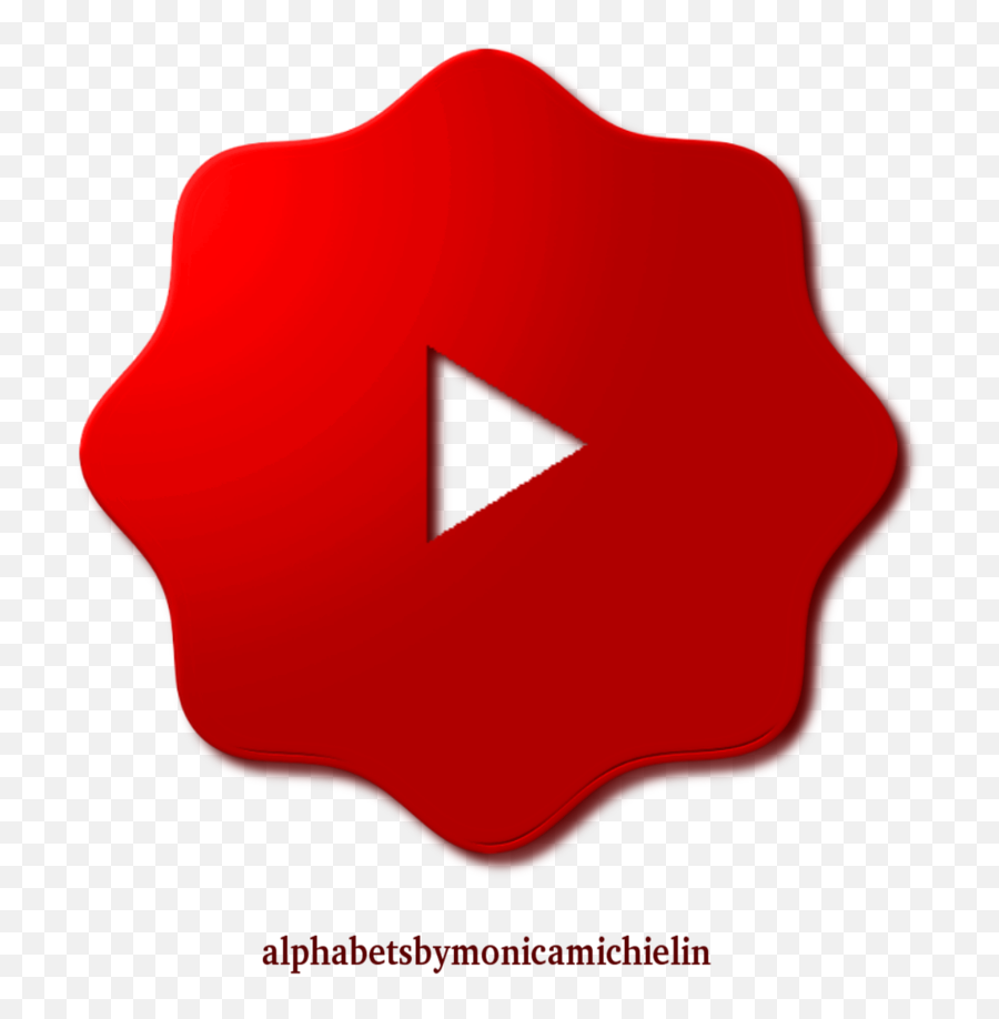 Monica Michielin Alfabetos Red Youtube Logo Alphabet And - Clip Art Png,Youtube Logo Icon