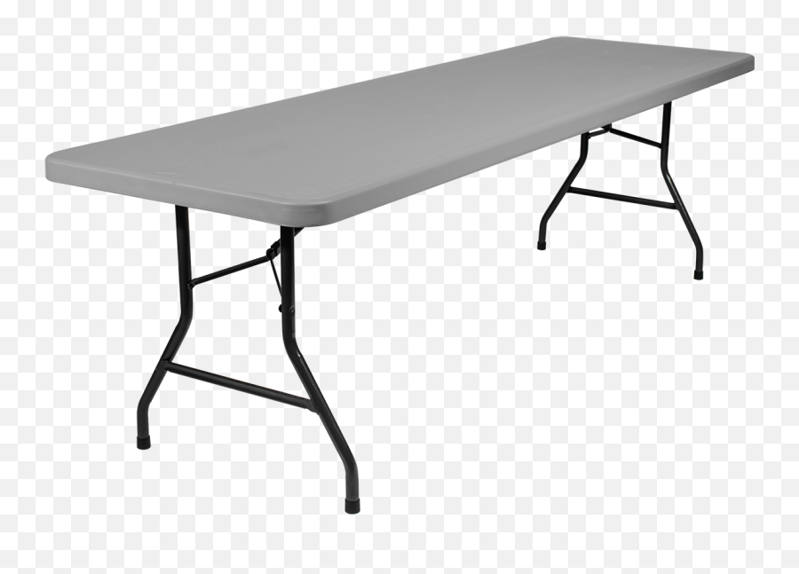 Download 96u2033 Rectangular Plastic Folding Table - 6 White Folding Table Png,Table Transparent Background
