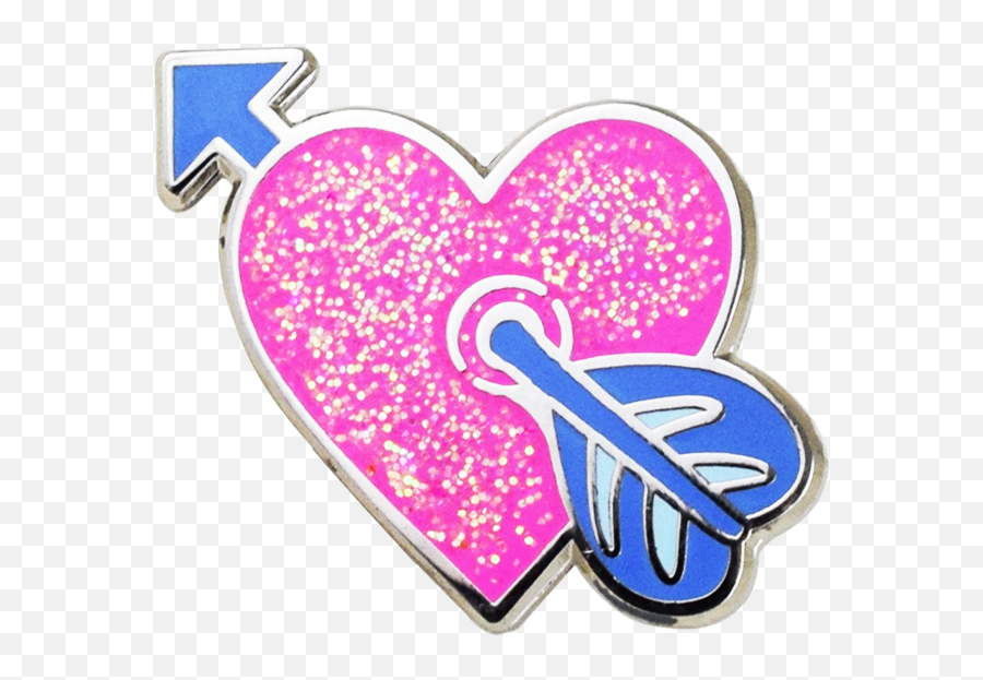 Download Heart With Arrow Emoji Pin - Heart Png,Arrow Emoji Png
