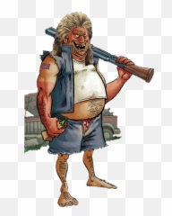 Hillbilly Redneck Hunting Hunters Inbred Man Hunter Mul - Cartoon Png,Hillbilly Png