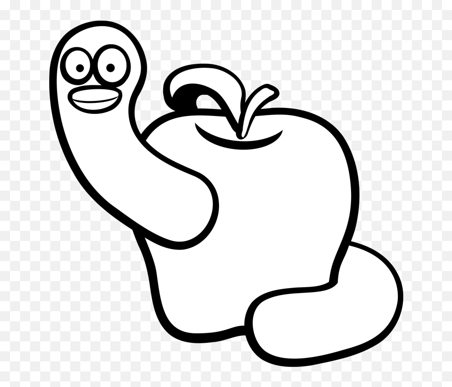 Download Apple Black White And - Clip Art Png,Apple Clipart Png