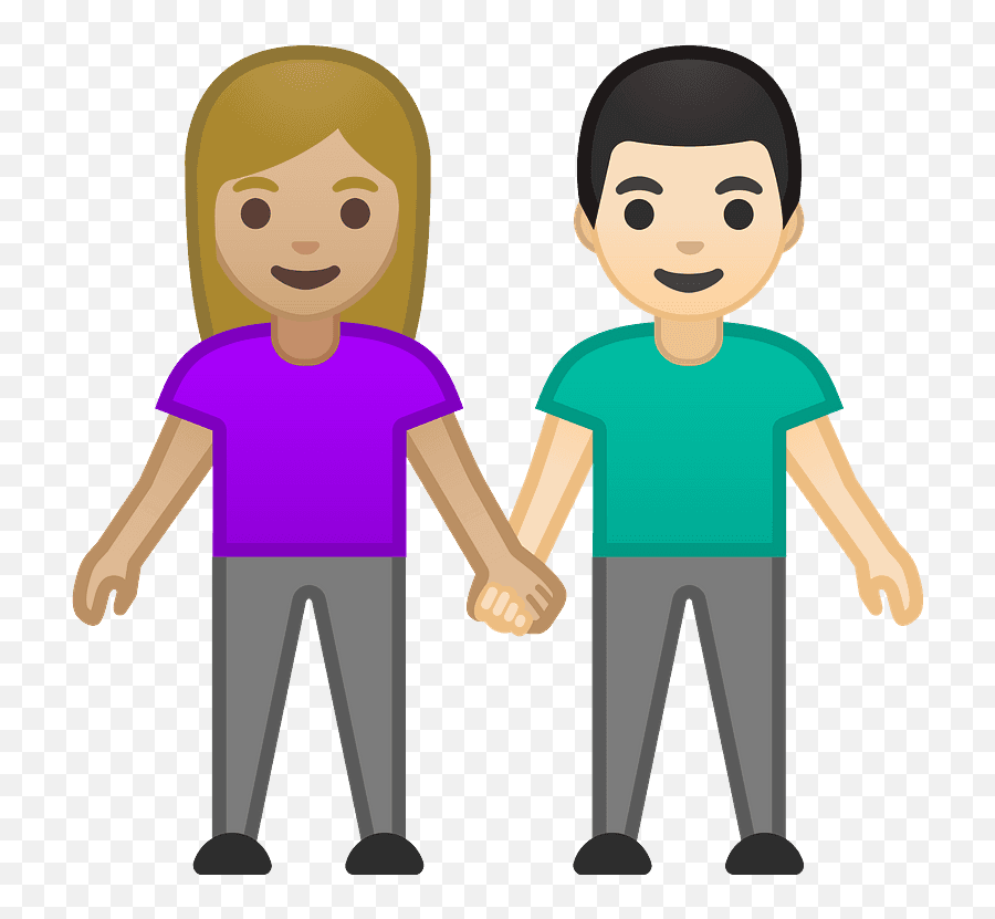 Woman And Man Holding Hands Emoji Clipart Free Download - Girls Holding Hands Emoji Png,Holding Hands Png
