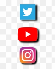 Interesting Logo Youtube Sticker - Youtube And Instagram Logo Png,Twitter And Instagram Logo