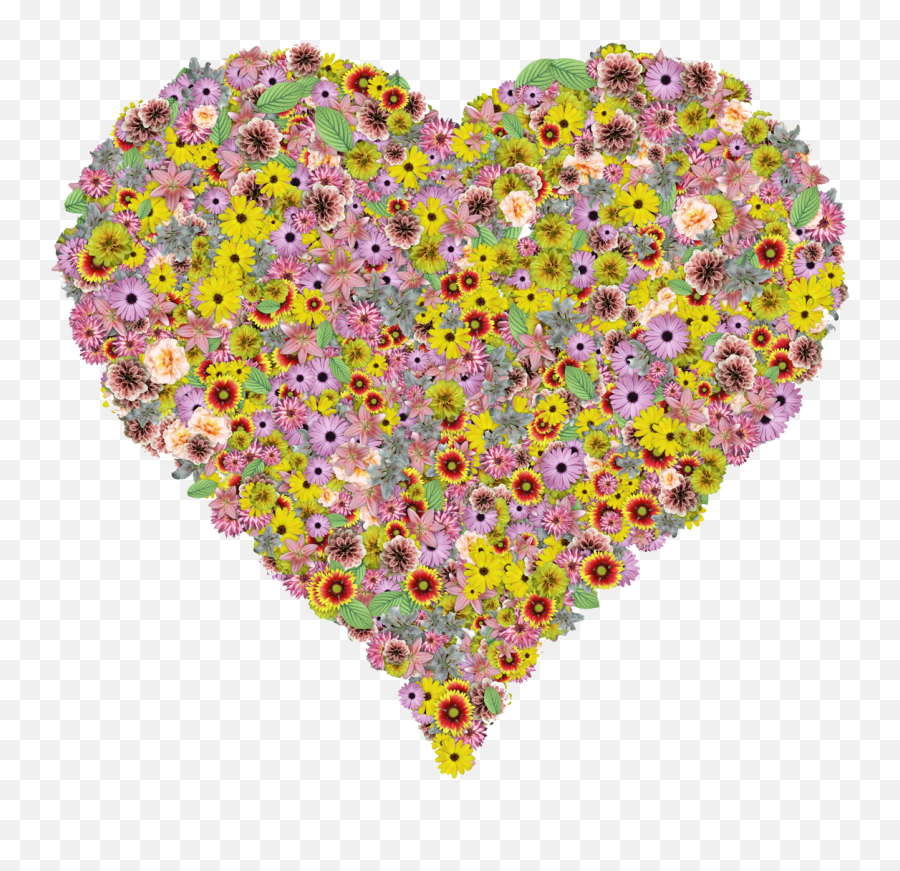 Download Flower Heart Png Image For Free - Girly,Transparent Background Heart