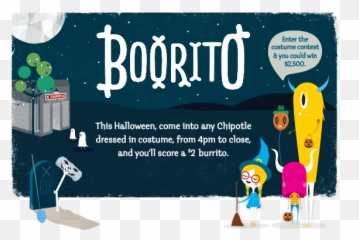 Chipotle - 2 Boorito On Halloween Thesuburbanmom Chipotle Boorito Png,Chipotle Burrito Png