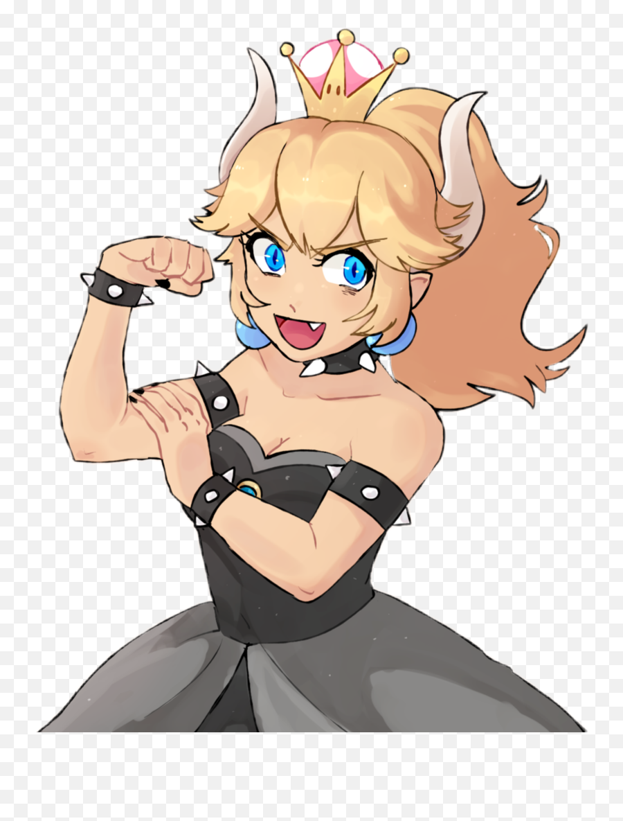 Bowsette Bowser Sticker - Fictional Character Png,Bowsette Png