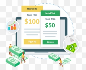 The Best Hootsuite Alternative - SocialPilot vs Technology Applications png