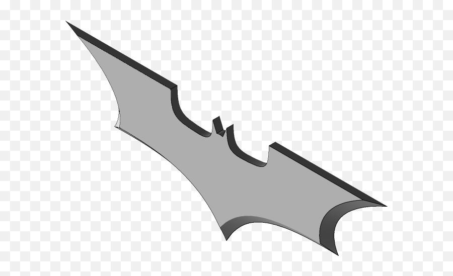 Batarang 3d Cad Model Library Grabcad - Horizontal Png,Batarang Png