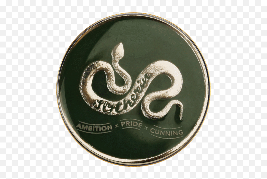 Slytherin House Traits Pin Badge - Slytherin Pin Badge Png,Slytherin Logo Png