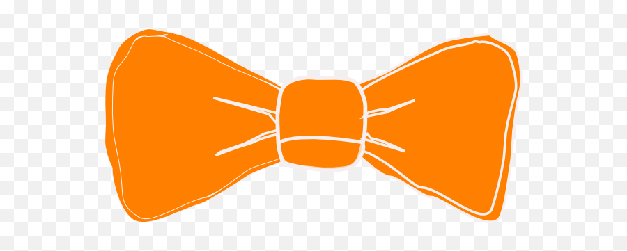 Orange Bow Tie Clip Art - Vector Clip Art Orange Bow Tie Clipart Png,Tie Clipart Png