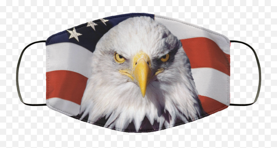 American Flag Eagle Face Mask Washable - American Flag Eagle Mask Png,American Flag Eagle Png