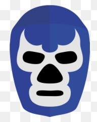 Mascara Blue Demon - Mascara De Blue Demon Dibujo Png,Demon Face Png