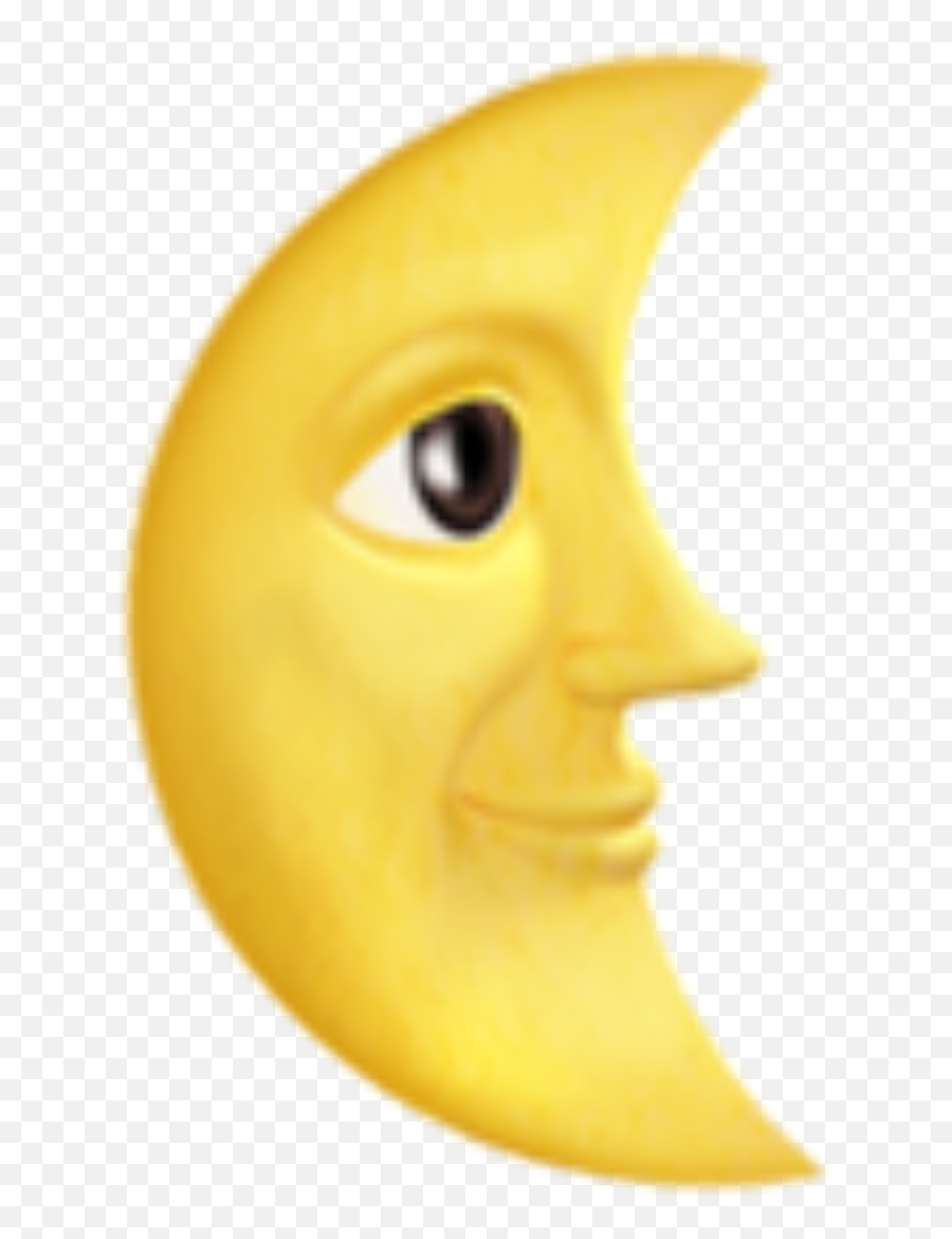 Download Moon Emoji Text Png Image With Iphone Crescent Moon Moon 