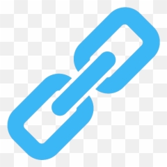 Light Blue Link Icon - Vector Png