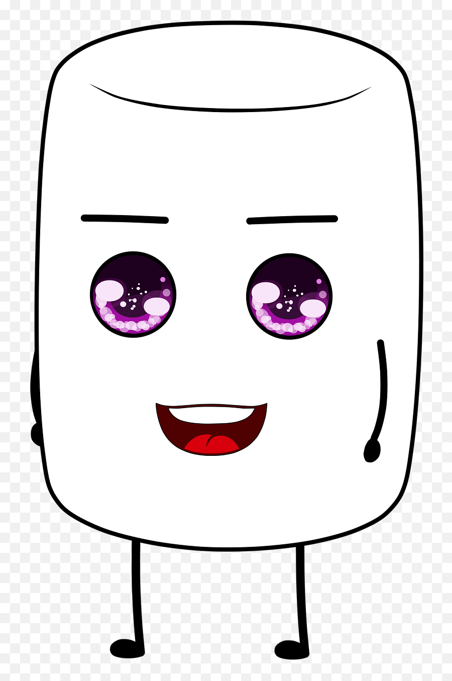 Marshmallow Face Smiley - Free Vector Graphic On Pixabay Png,Marshmello Icon