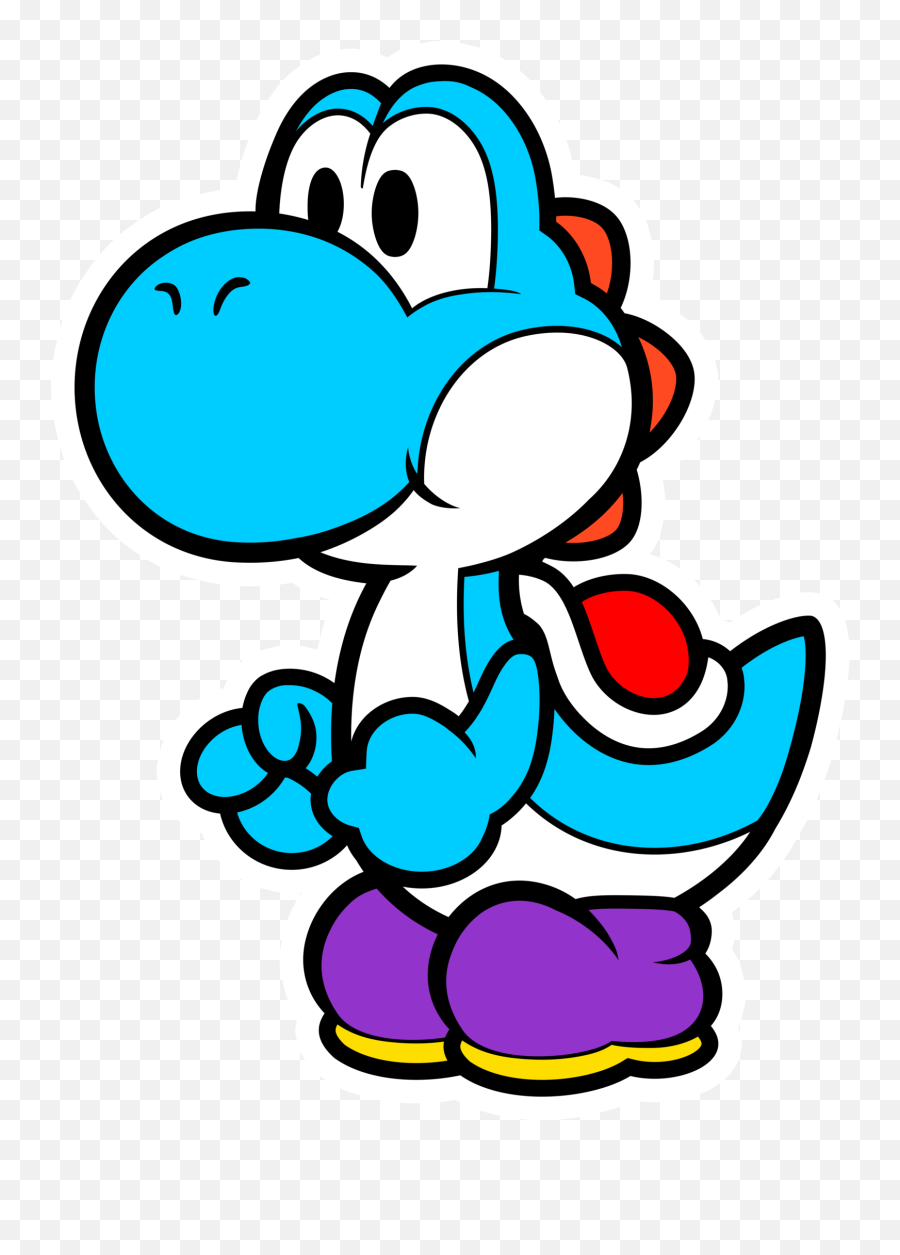 Yoshi Thousandyear Area Door Island - Blue Yoshi Paper Mario Png,Yoshi Png