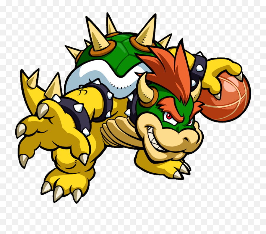 Download Mario Clipart Basketball - Mario Slam Basketball Mario Hoops 3 On 3 Bowser Png,Bowser Png