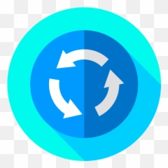 Roundabout - Free arrows icons Interseccion De Sentido Giratorio png