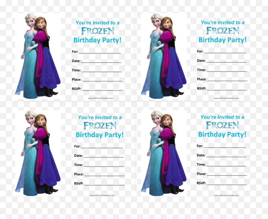 Elsa Anna Wedding Invitation Frozen Birthday - Business Elsa And Anna Weight Gain Png,You're Invited Png