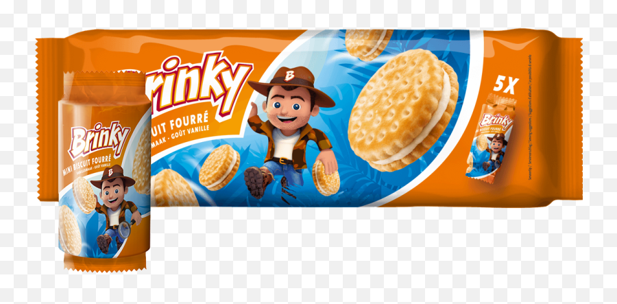 Download Brinky Mini Sandwich Biscuit Fourré - Brinky Biscuits Gout Vanille Png,Biscuit Png