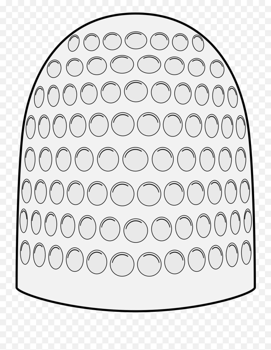 Thimble - Traceable Heraldic Art Solid Png,Thimble Icon