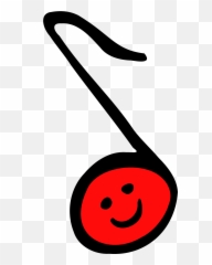 Red And Black Smiling Music Note Free Image Download - Happy Musical Note Clipart Png,Icon With A Pair Of Quavers