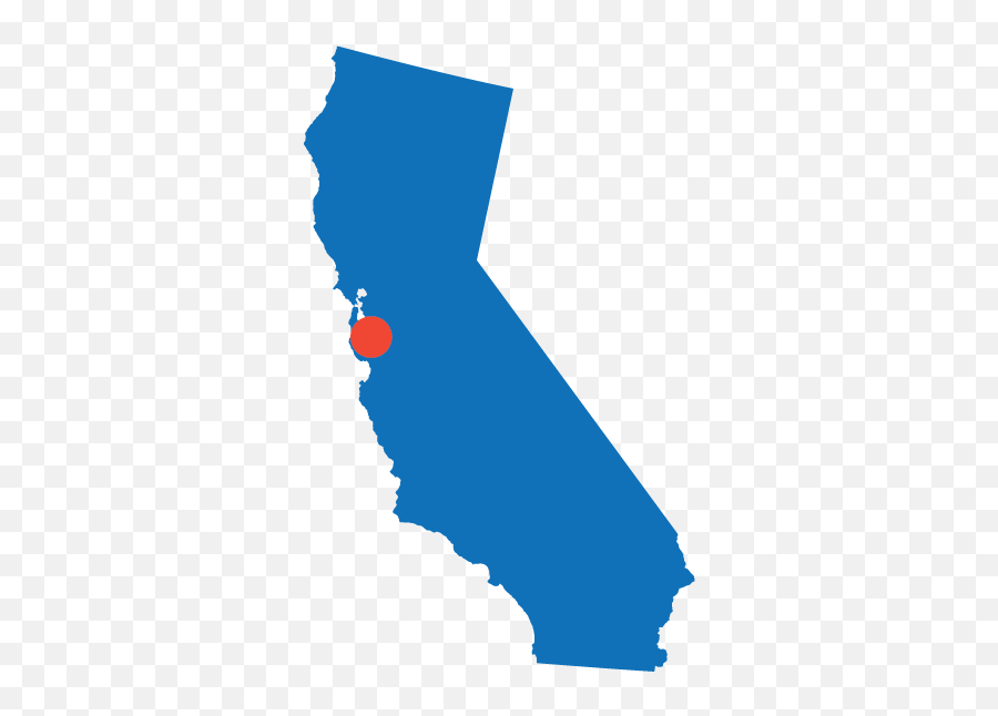 San Francisco Center - Mt Lassen On California Map Png,California Shape Icon