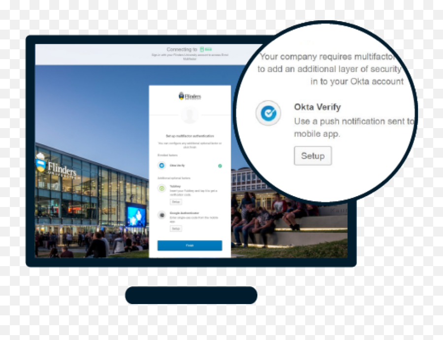 Multi - Factor Authentication Flinders University Students Png,Okta Icon