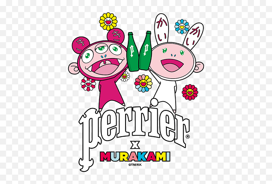Perrier X Murakami International Png The Roundel 100 Artists Remake A London Icon