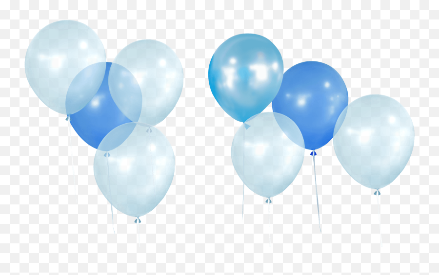 Download Hd Png - Blue Balloons Transparent Png,Balloon Png