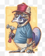 Platypus Builds Custom Woodworking - Cartoon Png,Platypus Png