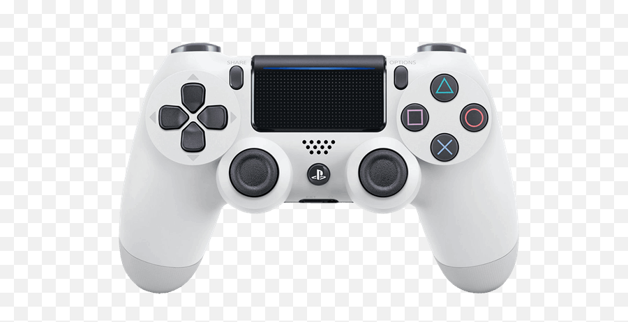 New Playstation 4 Dualshock Wireless Controller - White Controller Ps4 Png,Playstation Logo Black And White