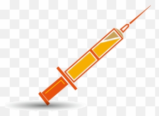 Syringe Clipart Animated - Png Download Full Size Yellow Cartoon