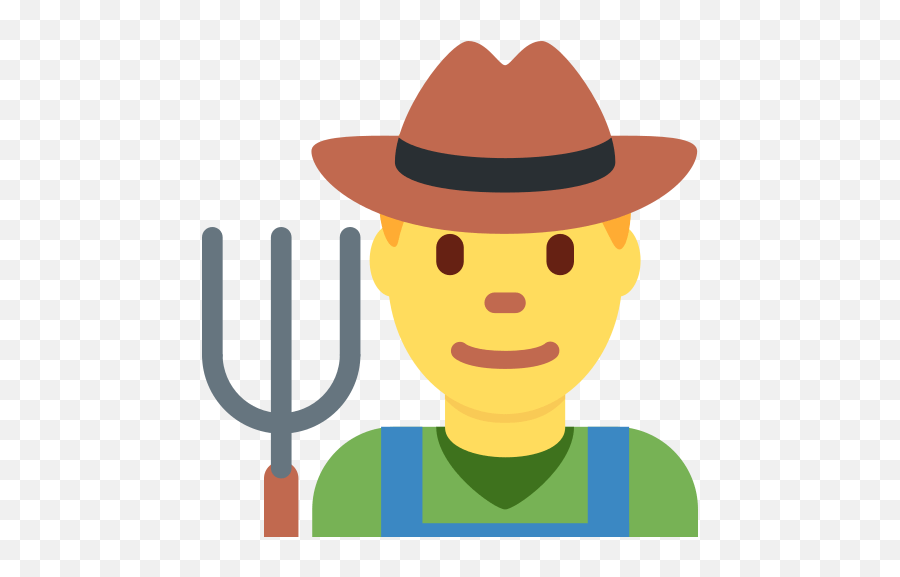 U200d Man Farmer Emoji Meaning With Pictures From A To Z - Farmer Icon Png,Cow Emoji Png
