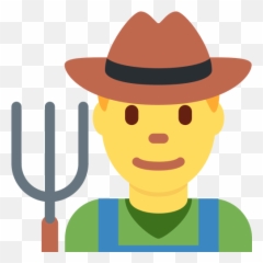 U200d Man Farmer Emoji Meaning With Pictures From A To Z - Farmer Icon Png,Cow Emoji Png