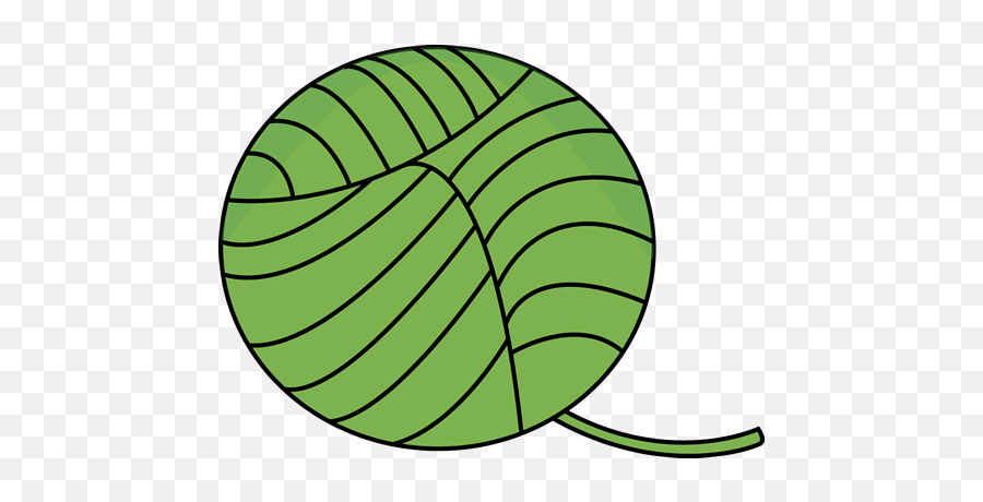 Green Yarn Clipart - Green Yarn Clipart Png,Yarn Ball Png