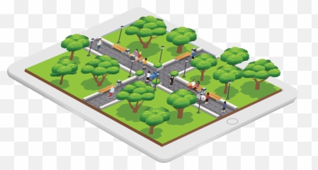 Best Automatic Time Tracking Software For Landscaping U0026 Free - Vector Trees Birds Eye View png