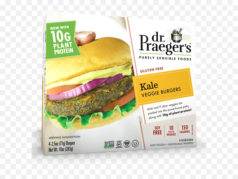 Dr Praegeru0027s Kale Veggie Burgers - Dr Black Bean Quinoa Burger Png,Kale Png