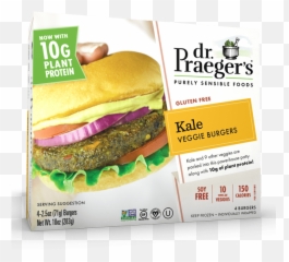 Dr Praegeru0027s Kale Veggie Burgers - Dr Black Bean Quinoa Burger Png,Kale Png