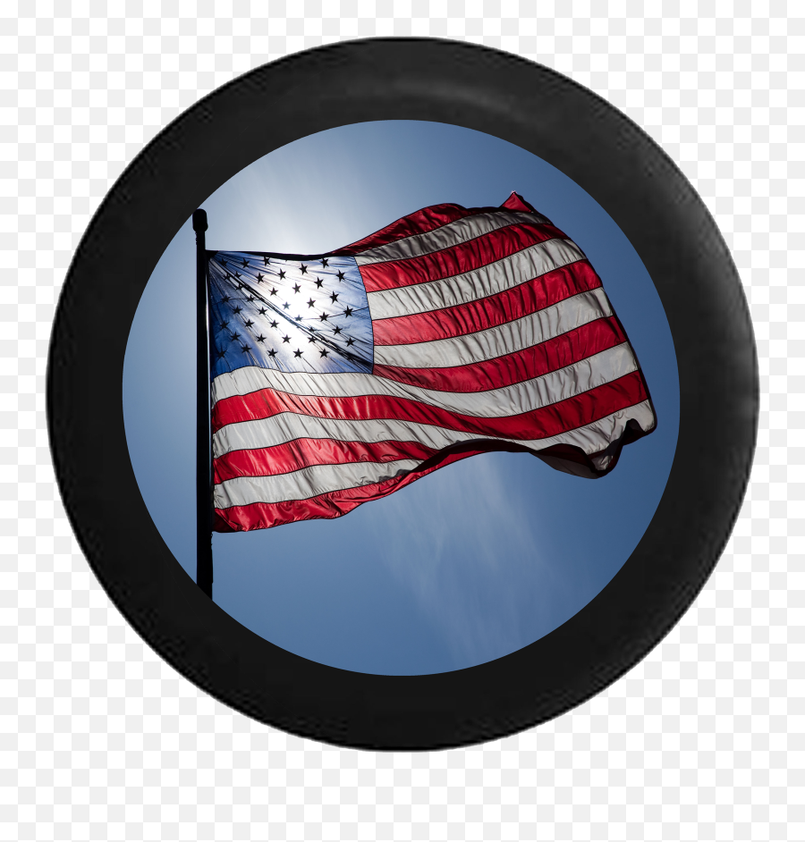 Jeep Liberty Tire Cover With American Flag Waving 02 - 12 Flag Anthem Png,American Flag Waving Png