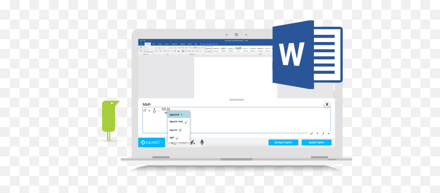 Create Math Formulas U0026 Equations In Word With Equatio For - Microsoft Word Png,Microsoft Word Logo