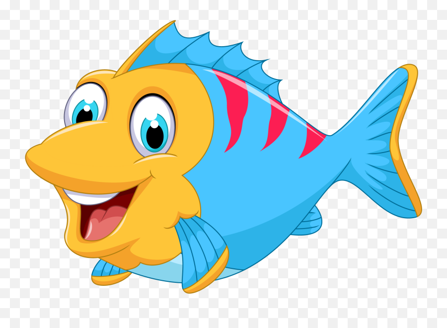 Download Cute Fish Vector Marine Cartoon Png Free - Transparent Background Fish Clipart,Fish Png Transparent